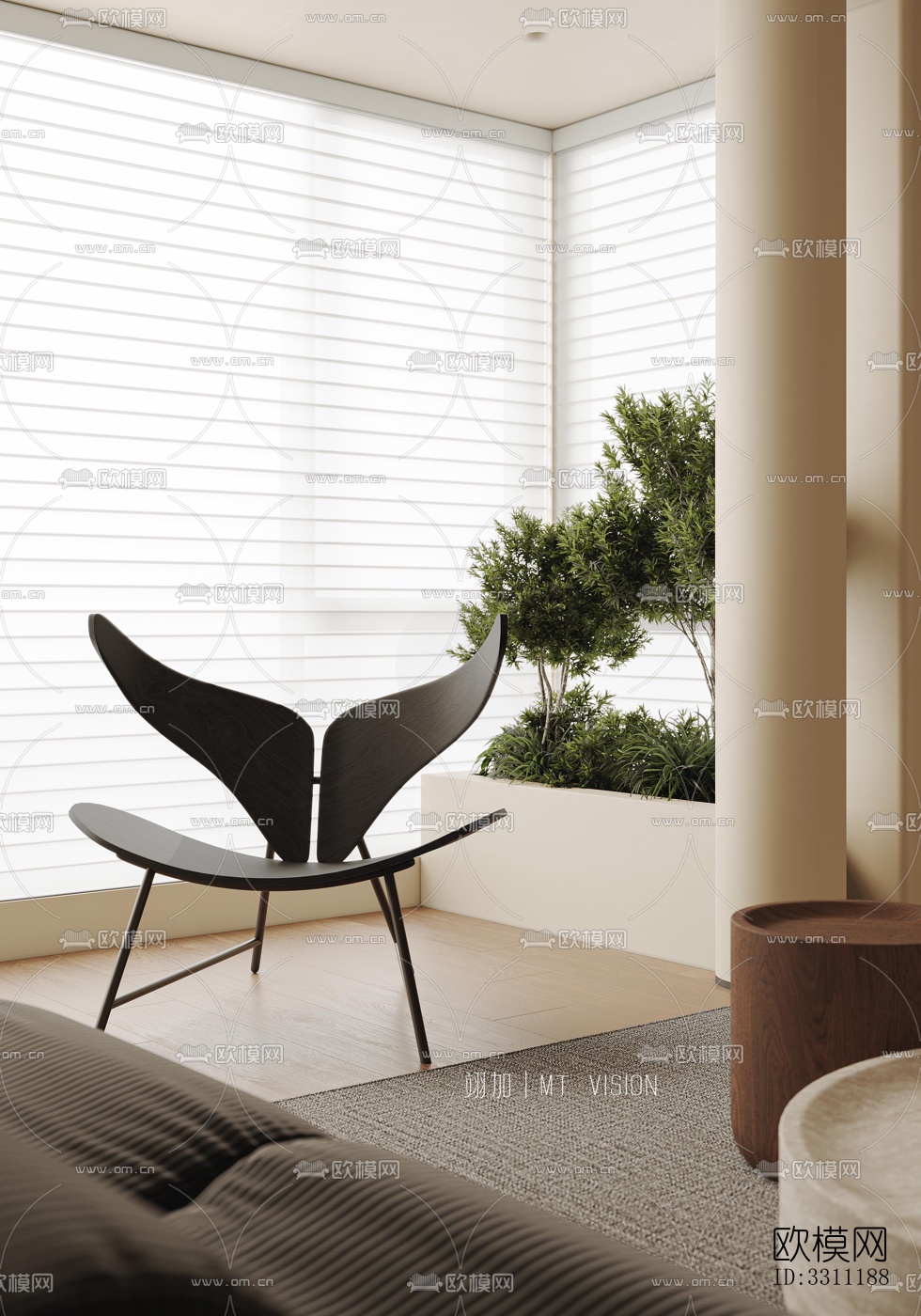 现代客餐厅效果图下载（渲染图7）