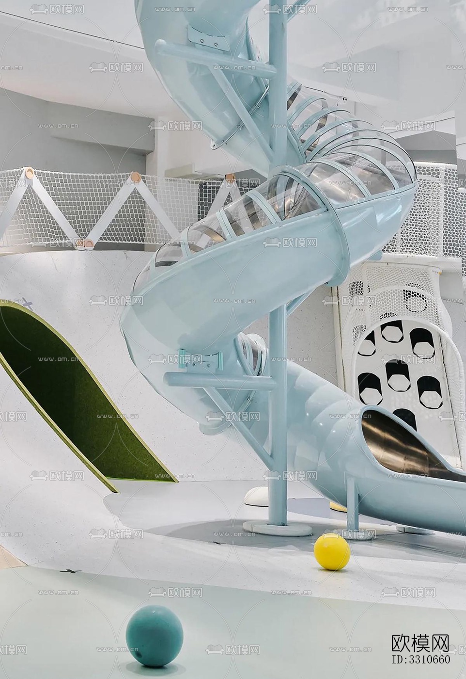 现代儿童游乐效果图下载（渲染图7）