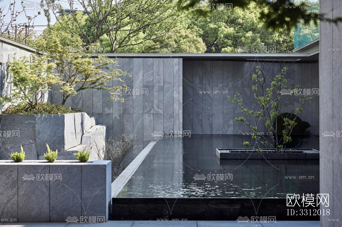 现代阳台花园效果图下载（渲染图11）