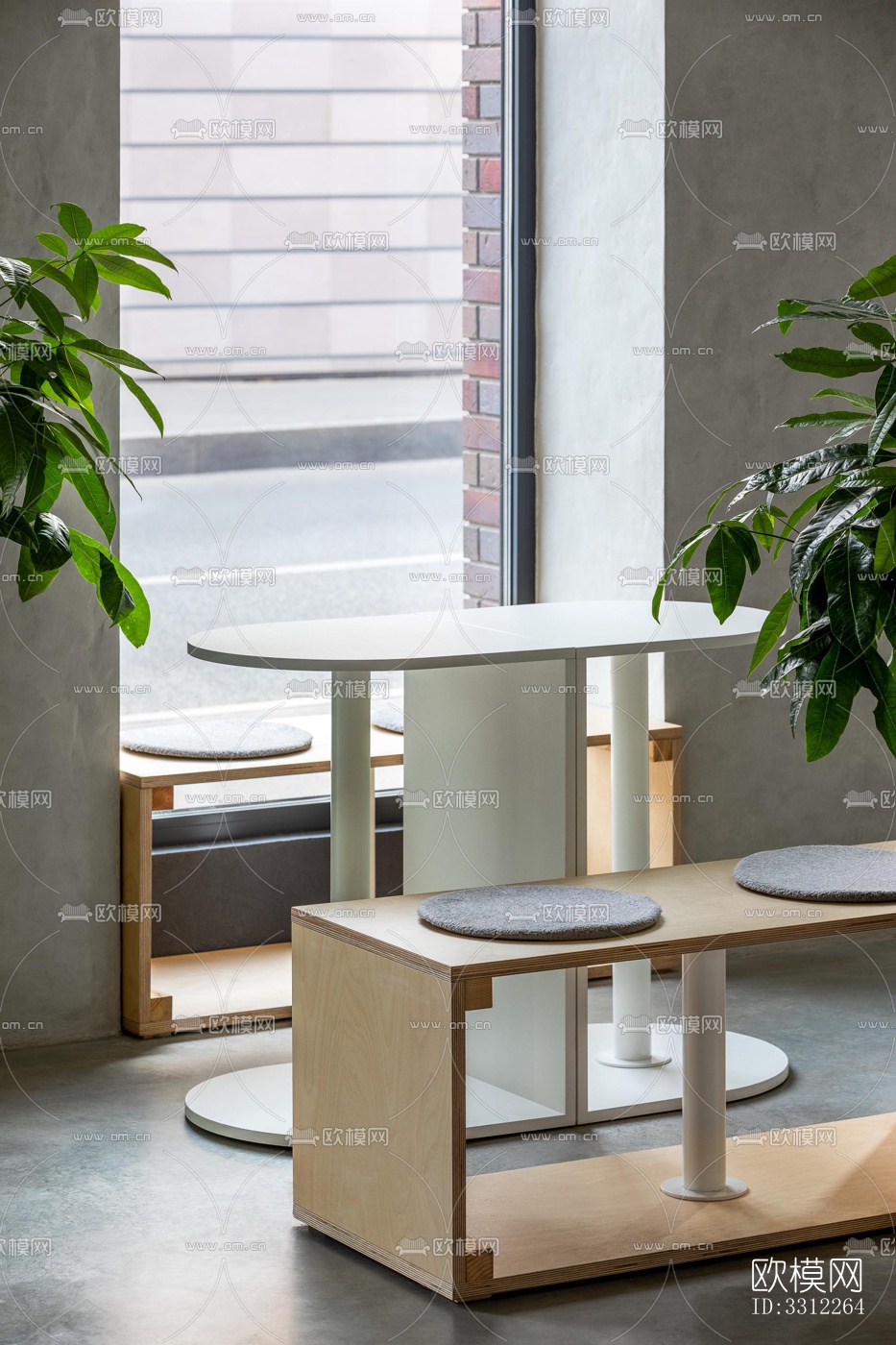 现代咖啡奶茶效果图下载（渲染图2）