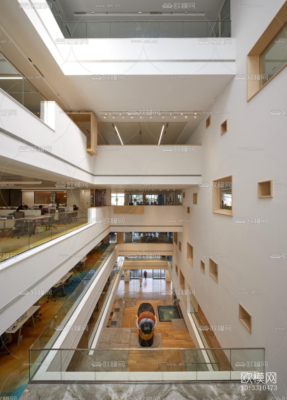 现代图书馆效果图下载（渲染图12）