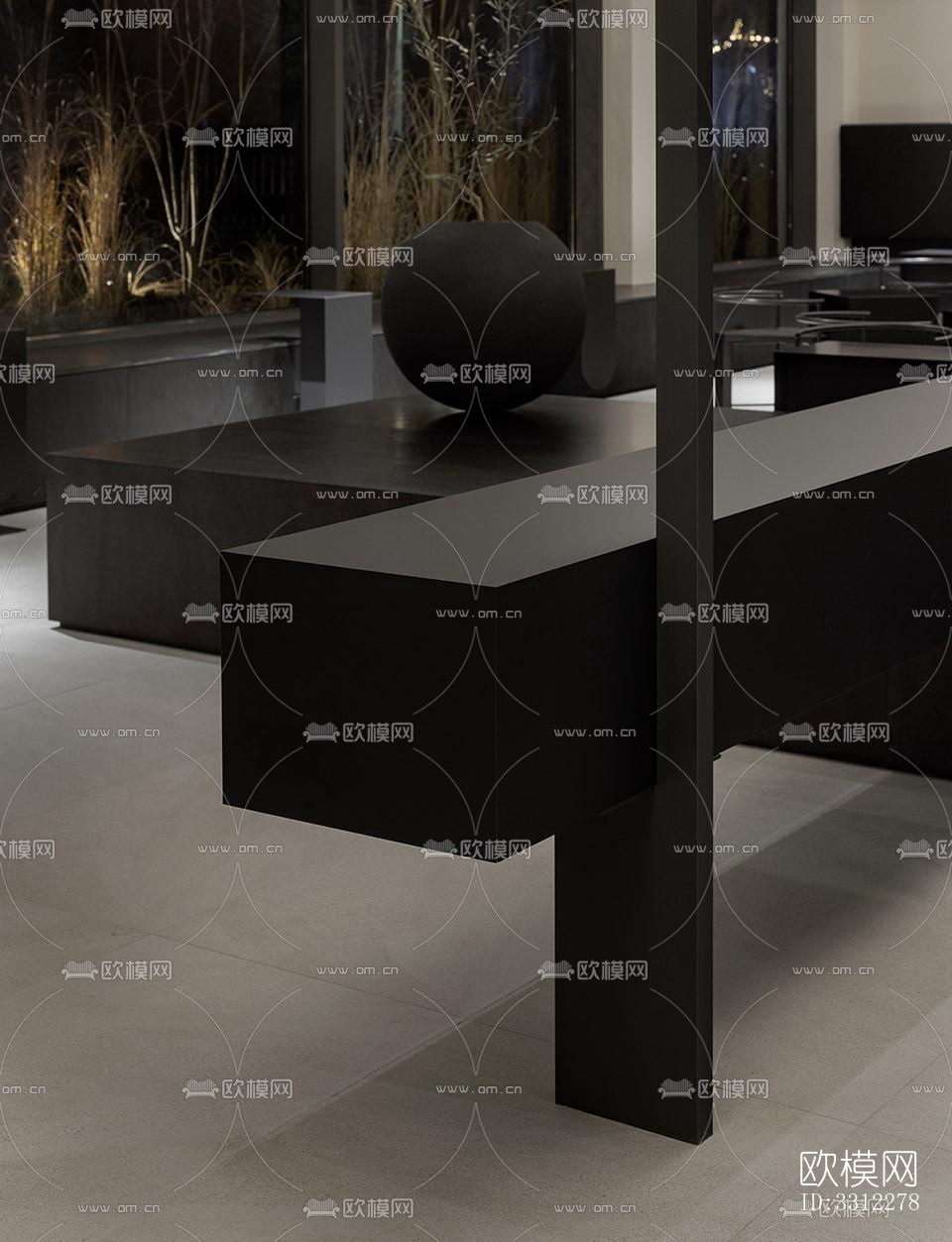 现代咖啡奶茶效果图下载（渲染图5）