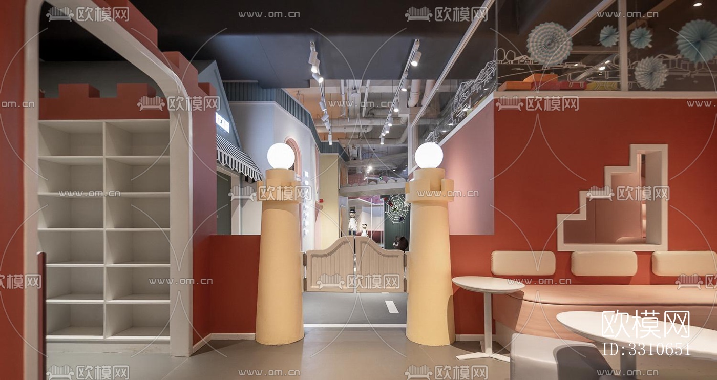 现代儿童游乐效果图下载（渲染图11）