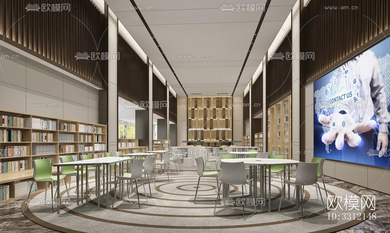 现代学校效果图下载（渲染图6）