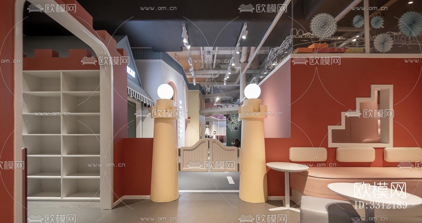 现代幼儿园效果图下载（渲染图1）