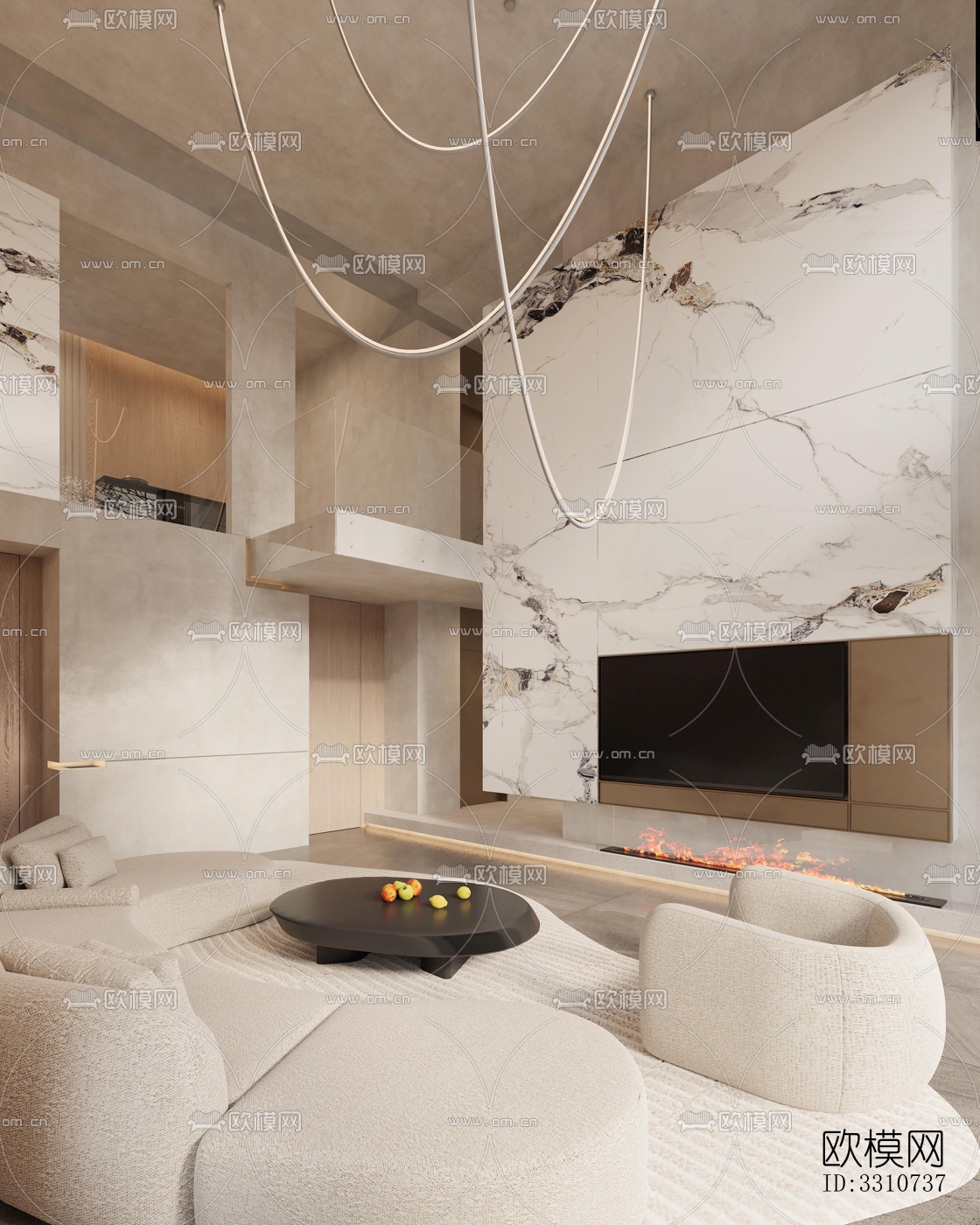 现代别墅效果图下载（渲染图2）