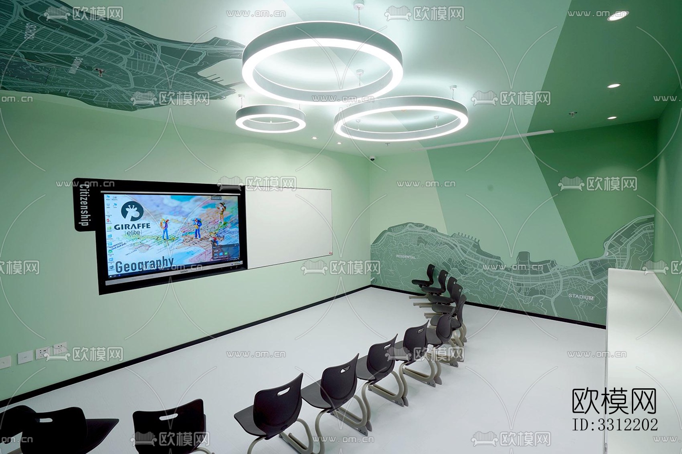 现代幼儿园效果图下载（渲染图4）