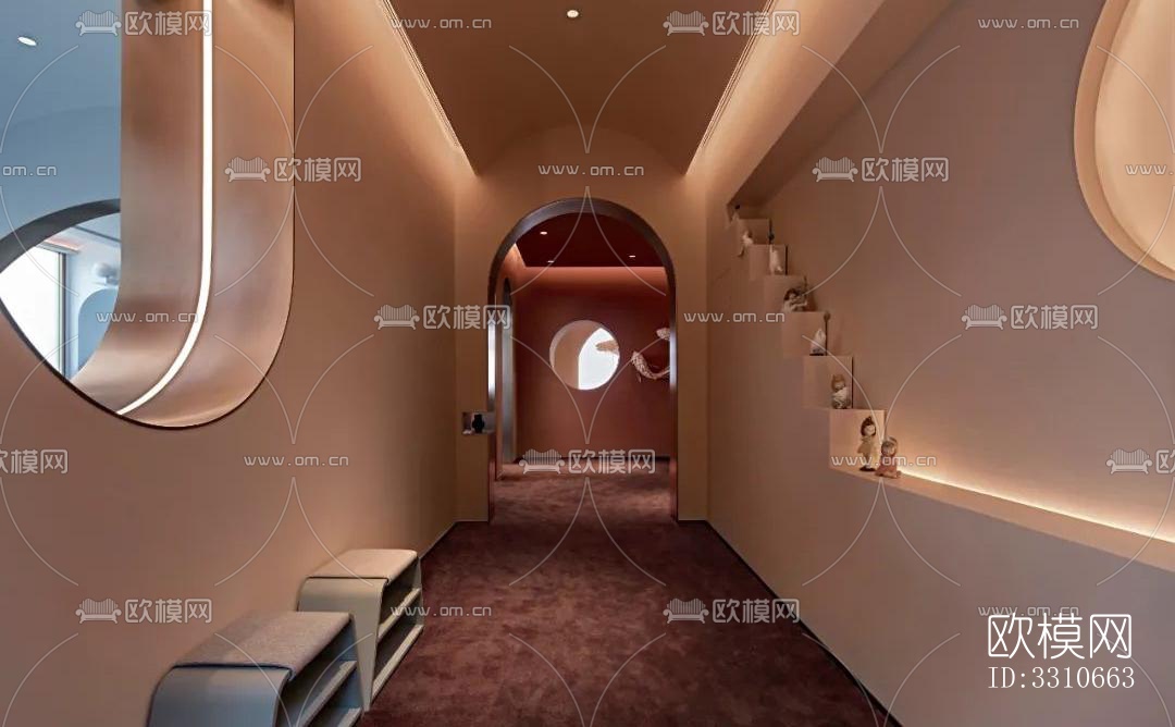 现代儿童游乐效果图下载（渲染图11）