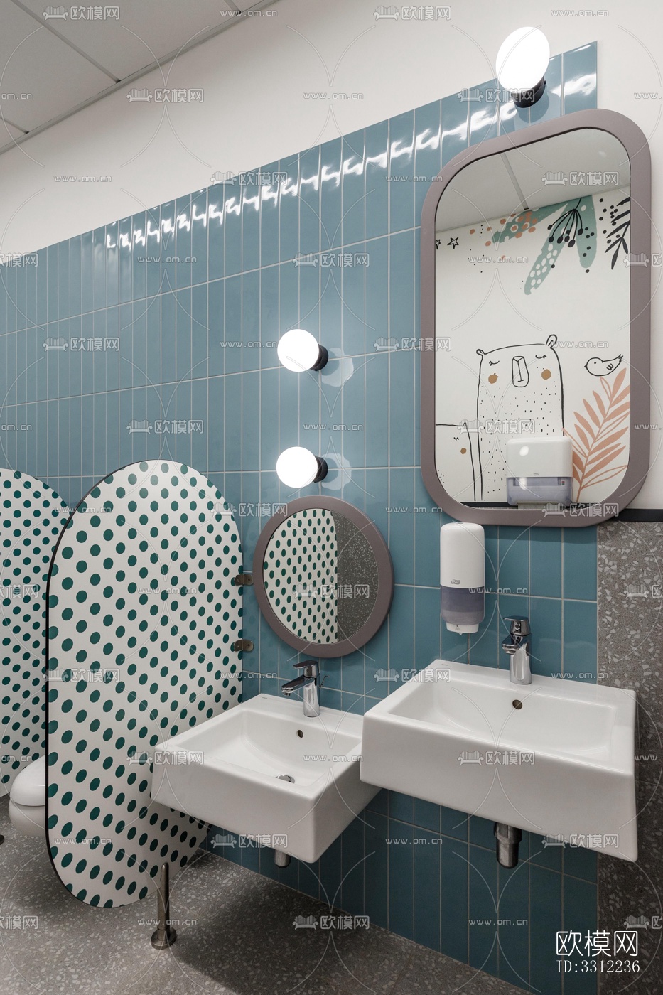 现代幼儿园效果图下载（渲染图5）