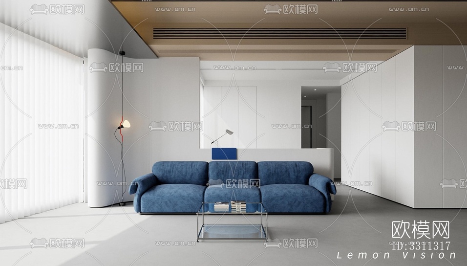 现代客餐厅效果图下载(渲染图4)