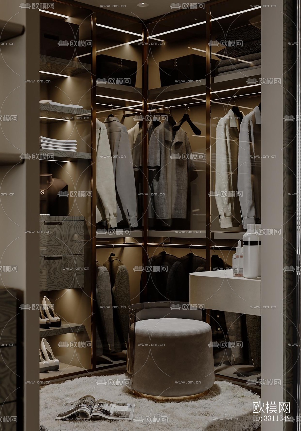 现代客餐厅效果图下载（渲染图3）