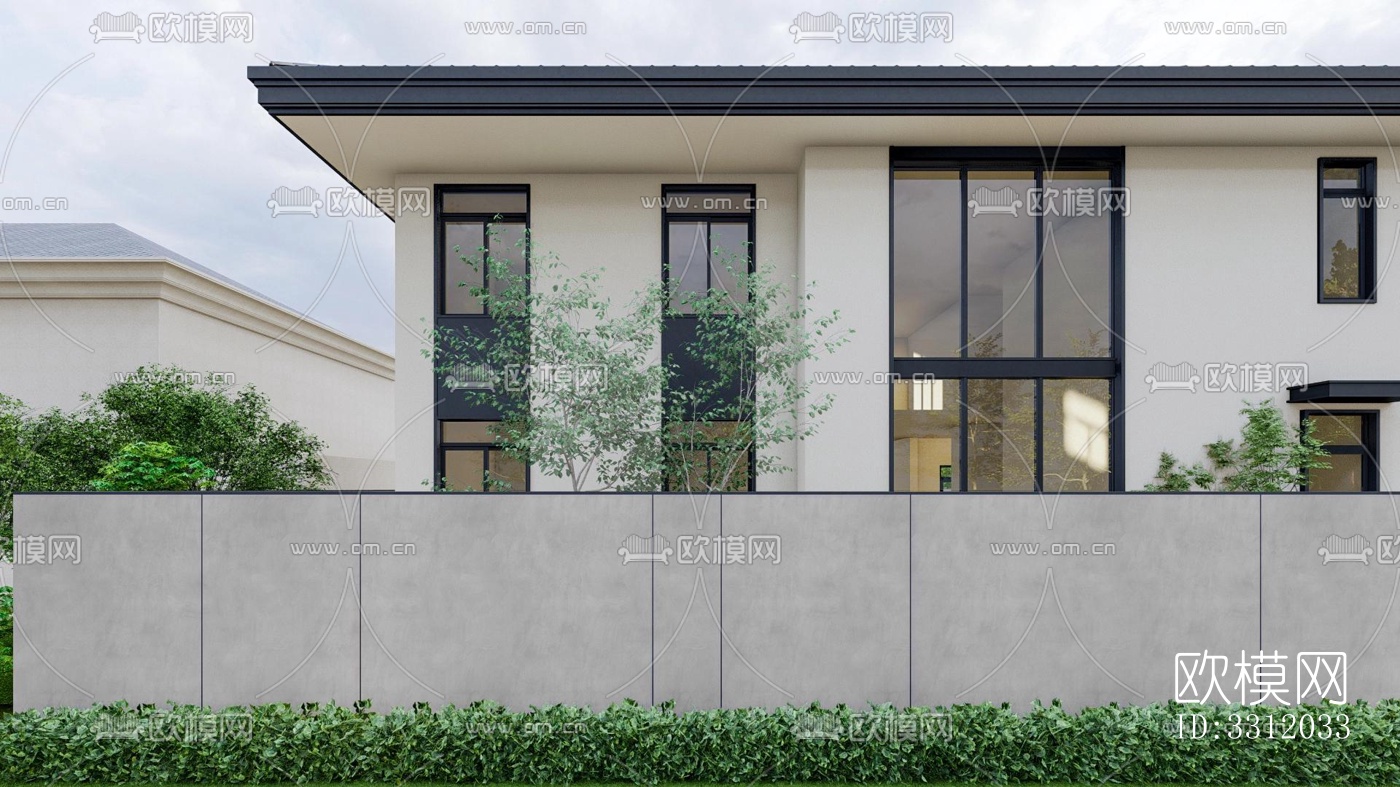 现代阳台花园效果图下载（渲染图5）