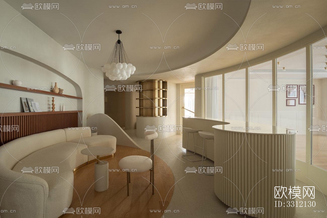 现代健身房效果图下载（渲染图14）