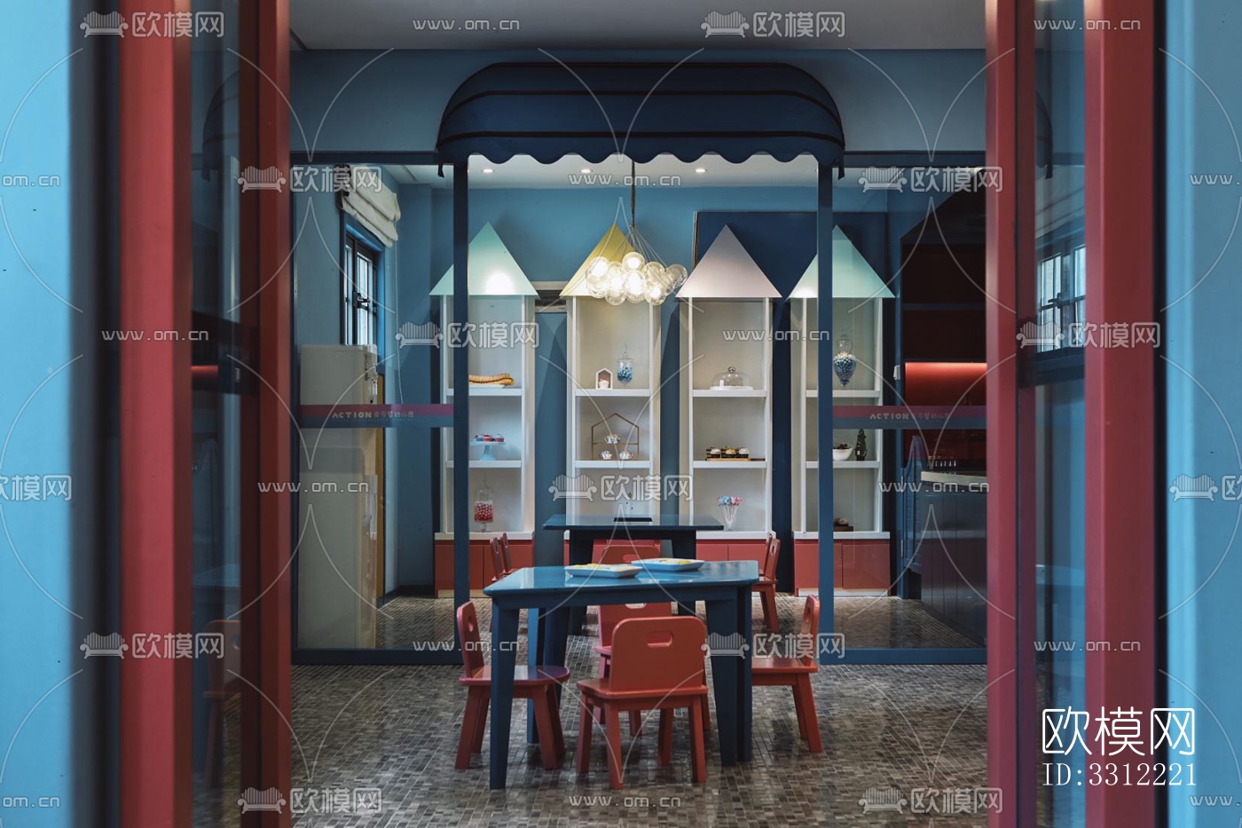 现代幼儿园效果图下载（渲染图9）