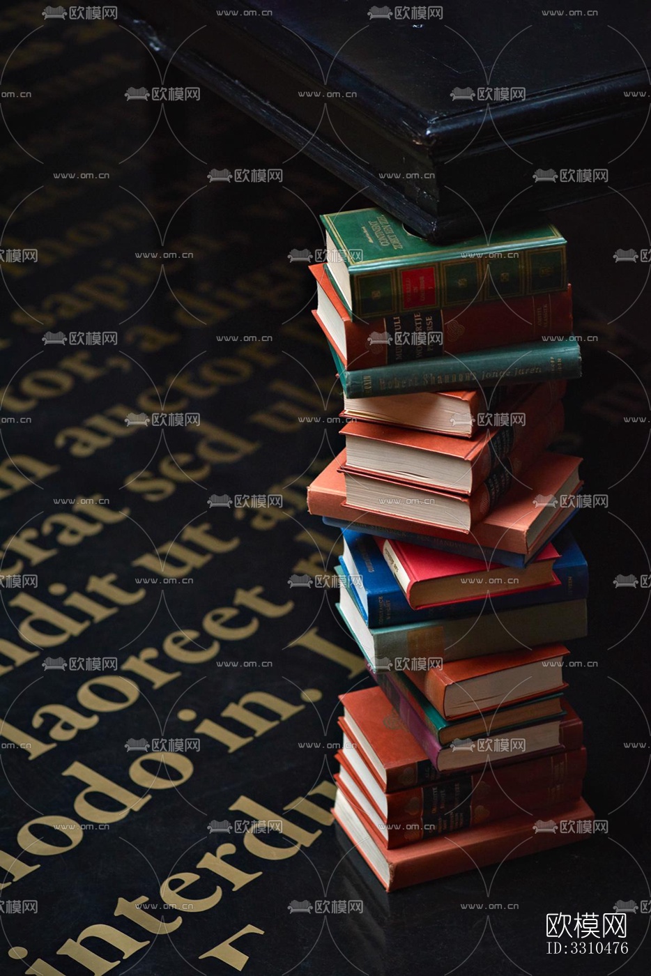 美式图书馆效果图下载（渲染图5）