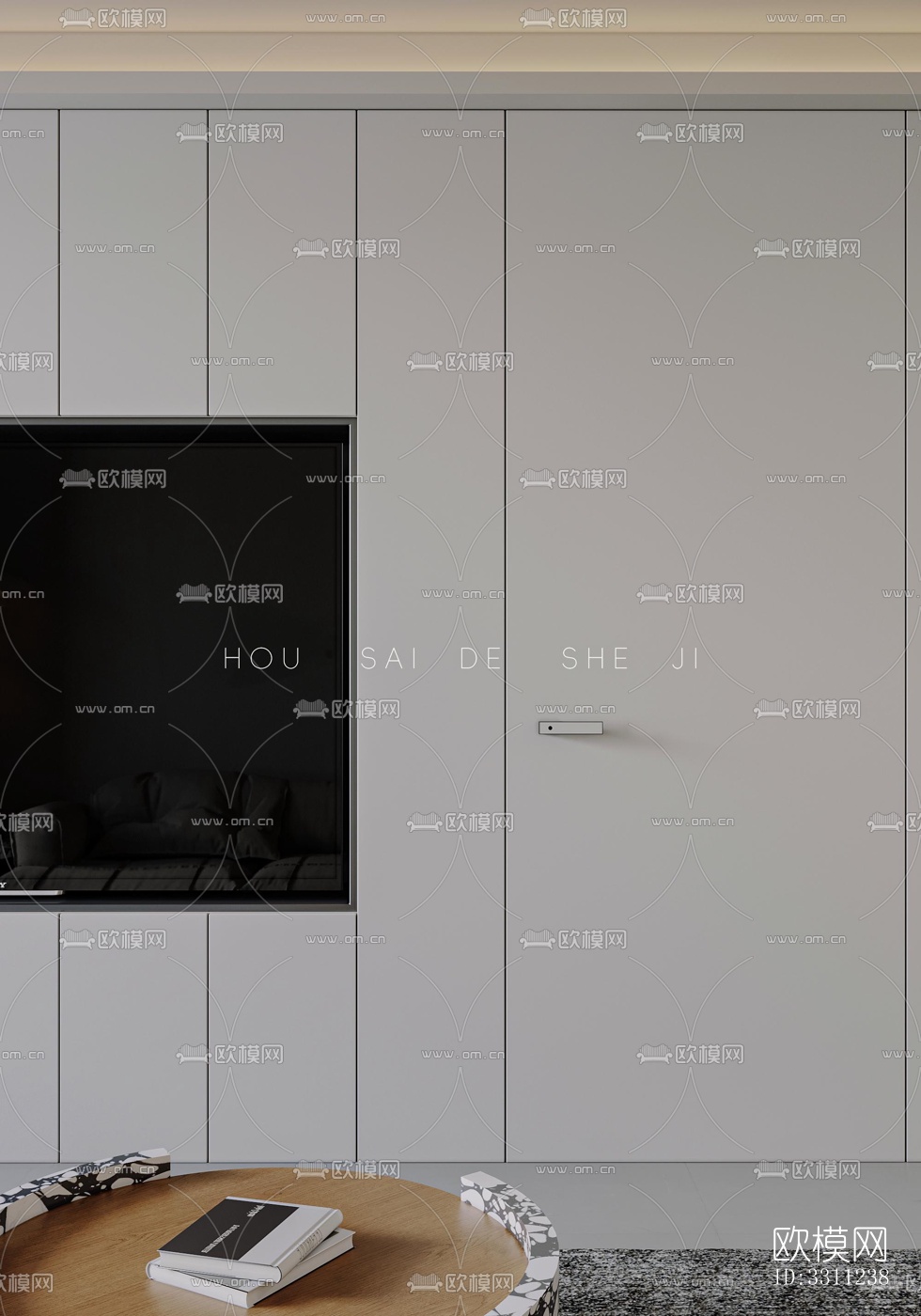 现代客餐厅效果图下载（渲染图12）