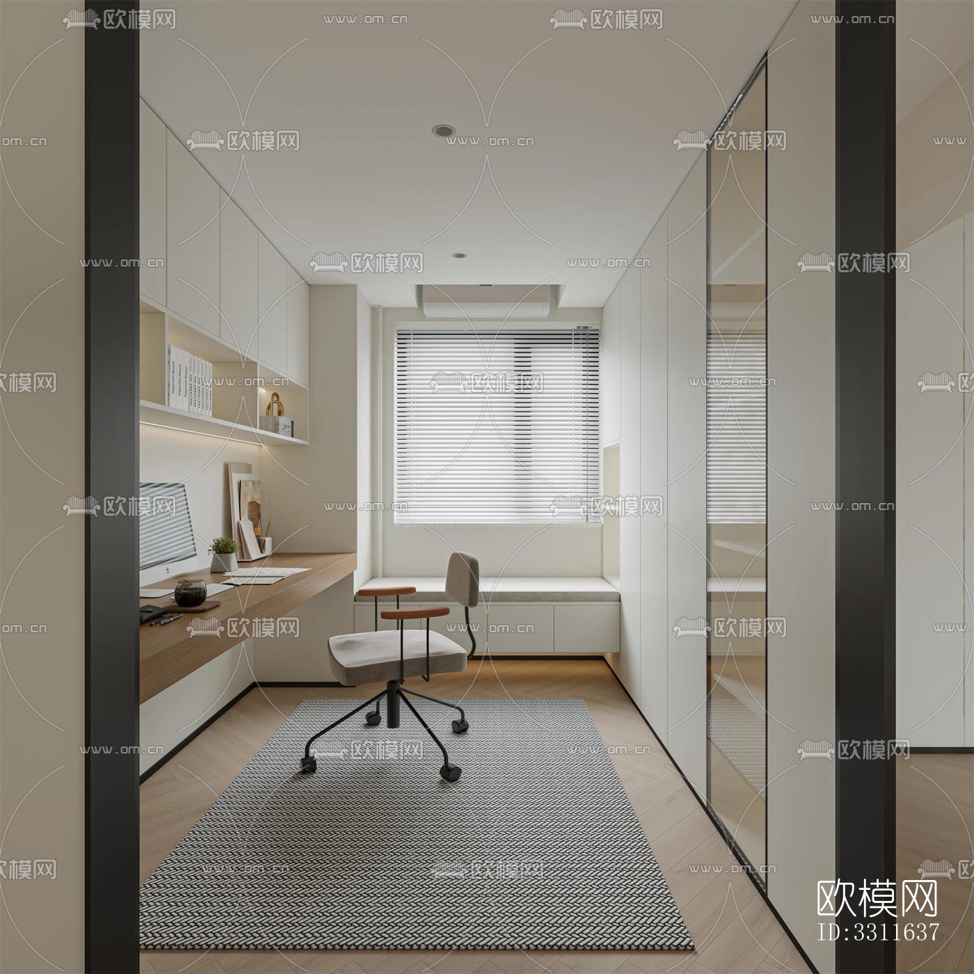 现代客餐厅效果图下载（渲染图2）