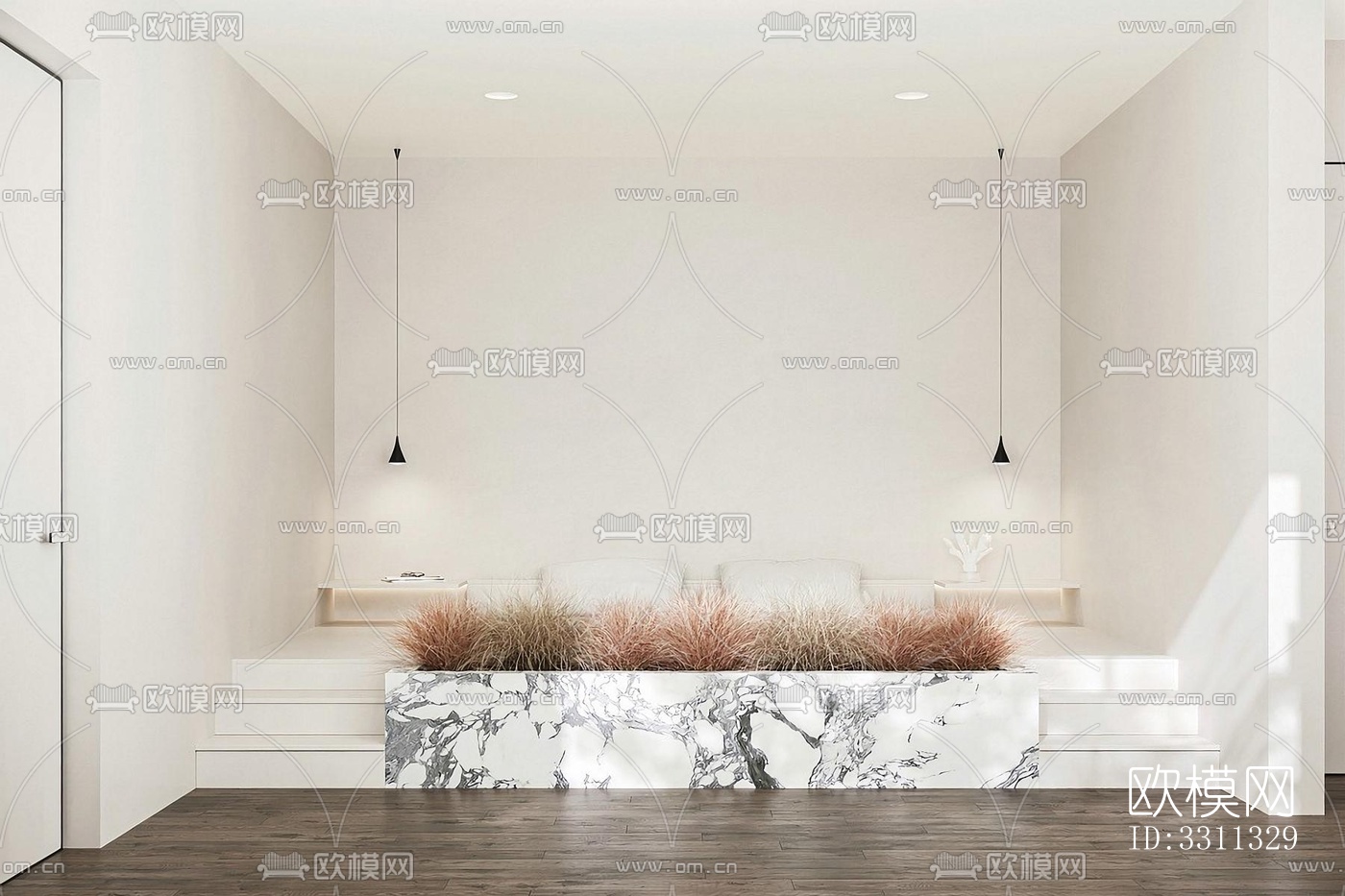 现代客餐厅效果图下载（渲染图8）