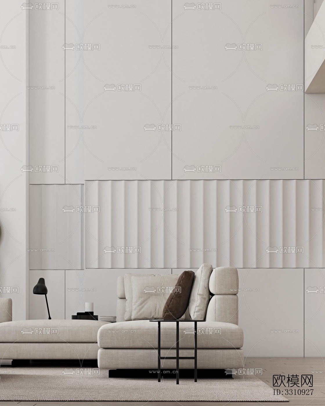 现代客餐厅效果图下载（渲染图17）