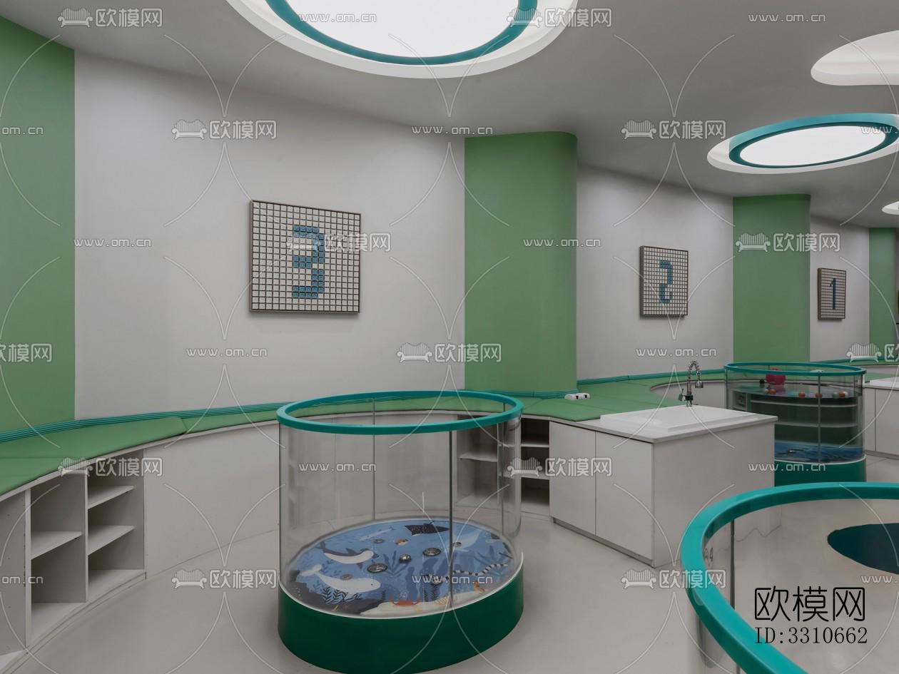 现代儿童游乐效果图下载（渲染图8）