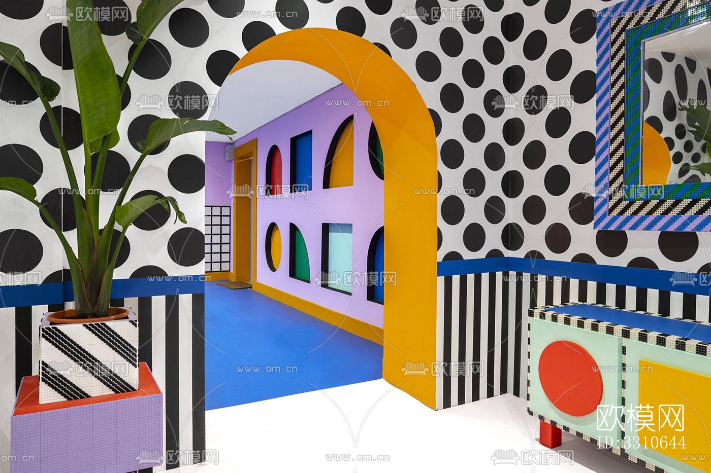 现代儿童游乐效果图下载（渲染图1）