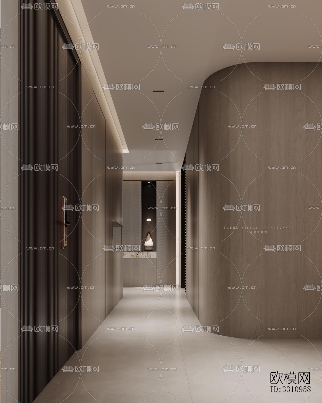 现代客餐厅效果图下载（渲染图5）