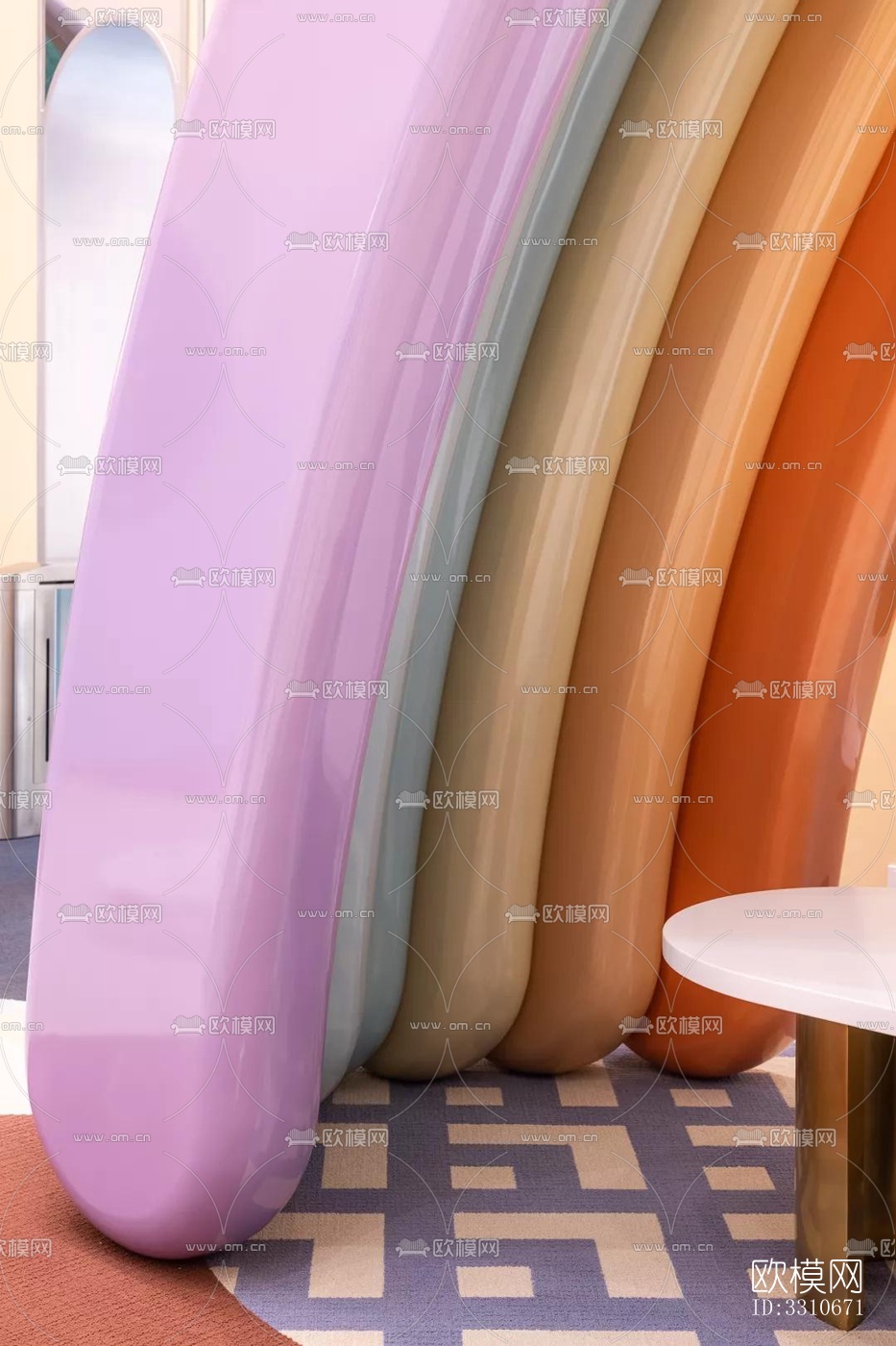 现代儿童游乐效果图下载（渲染图8）