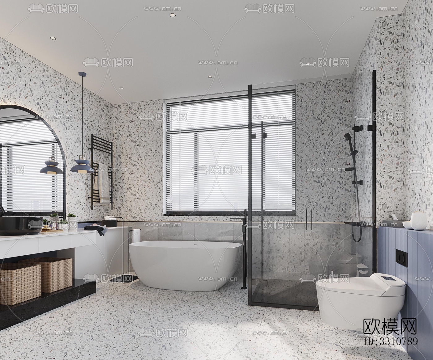 现代卧室效果图下载（渲染图3）