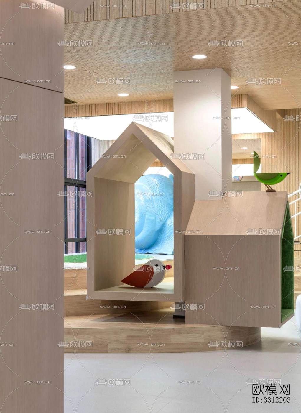 现代幼儿园效果图下载（渲染图17）