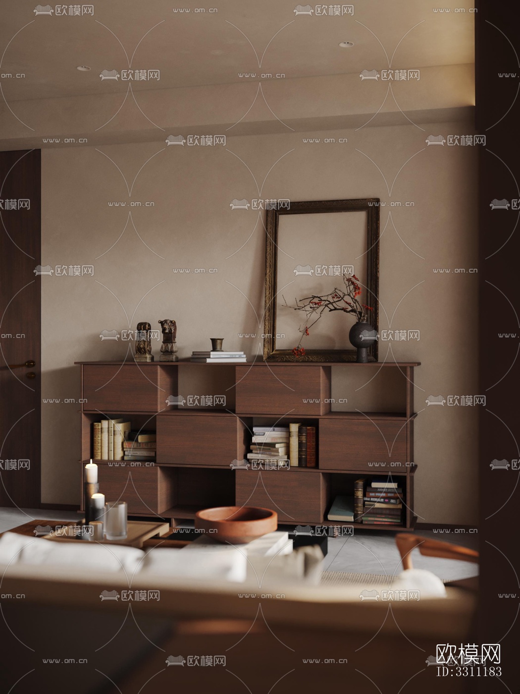 现代客餐厅效果图下载（渲染图11）