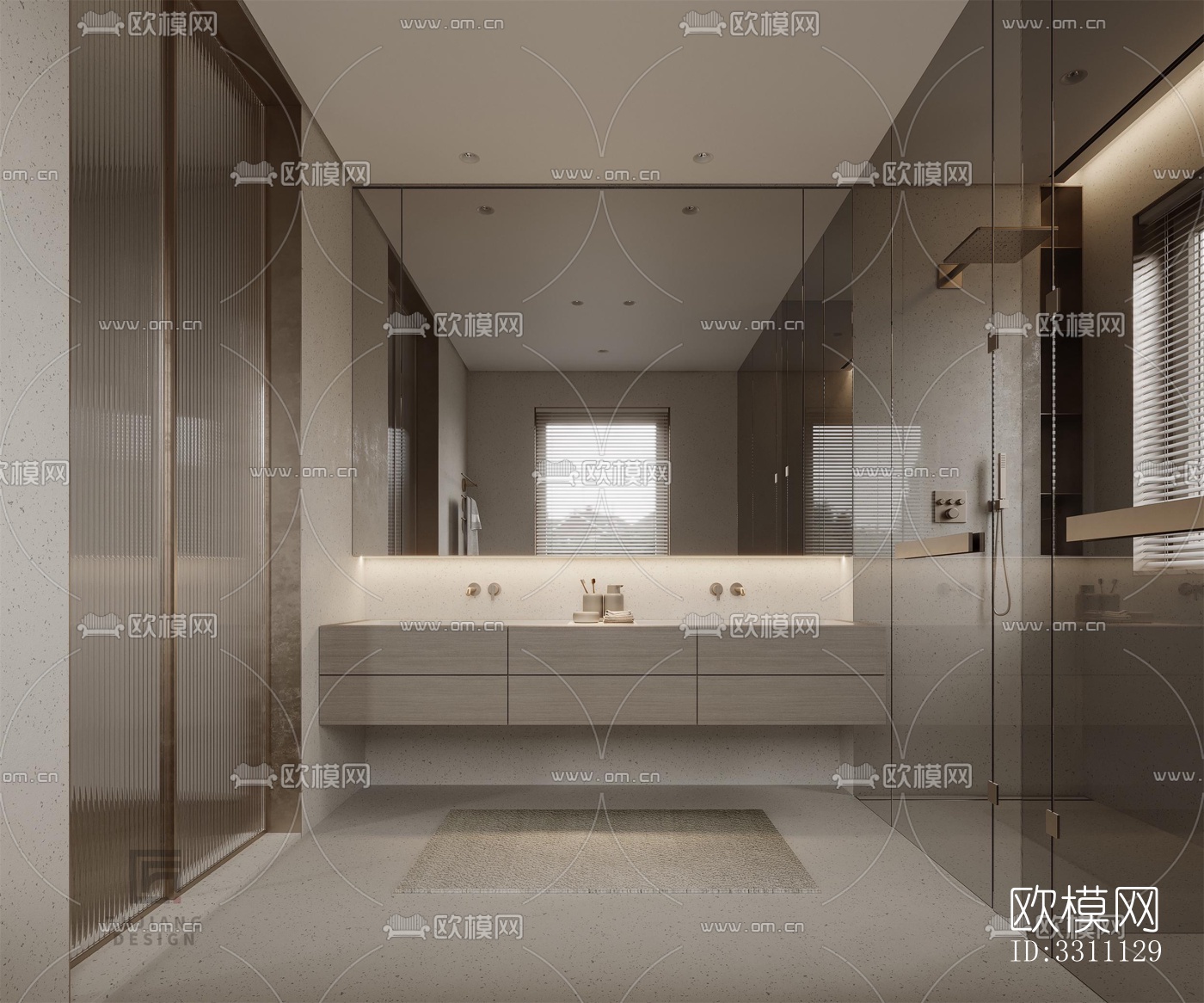 现代客餐厅效果图下载（渲染图7）