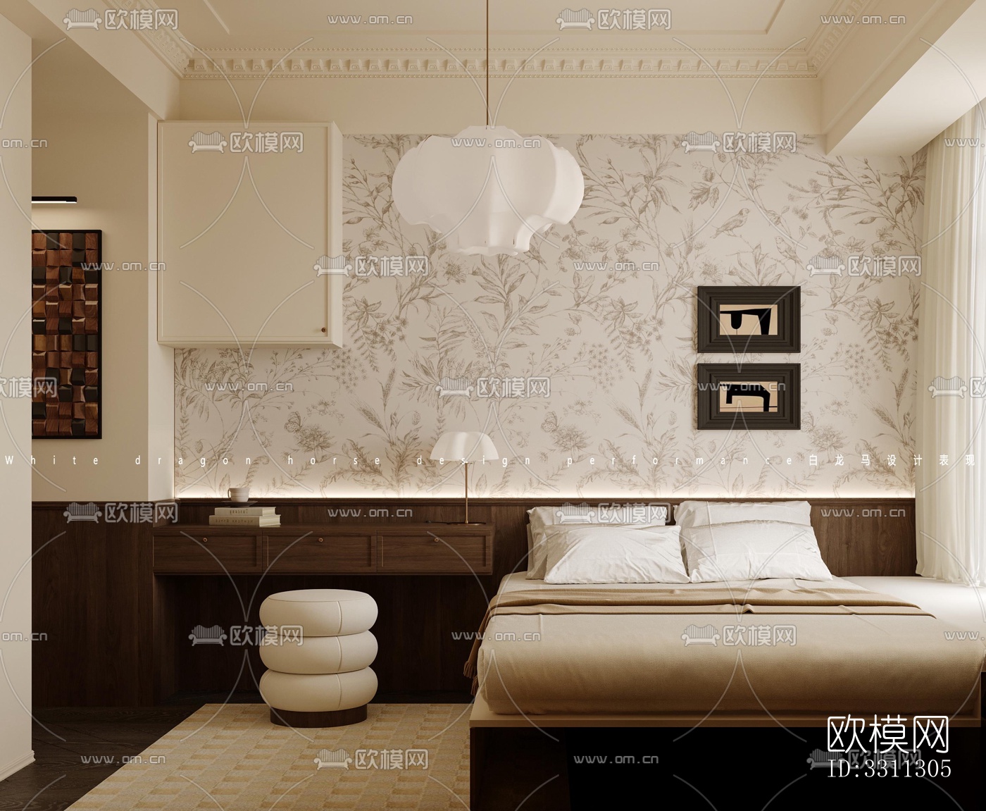 现代客餐厅效果图下载（渲染图5）