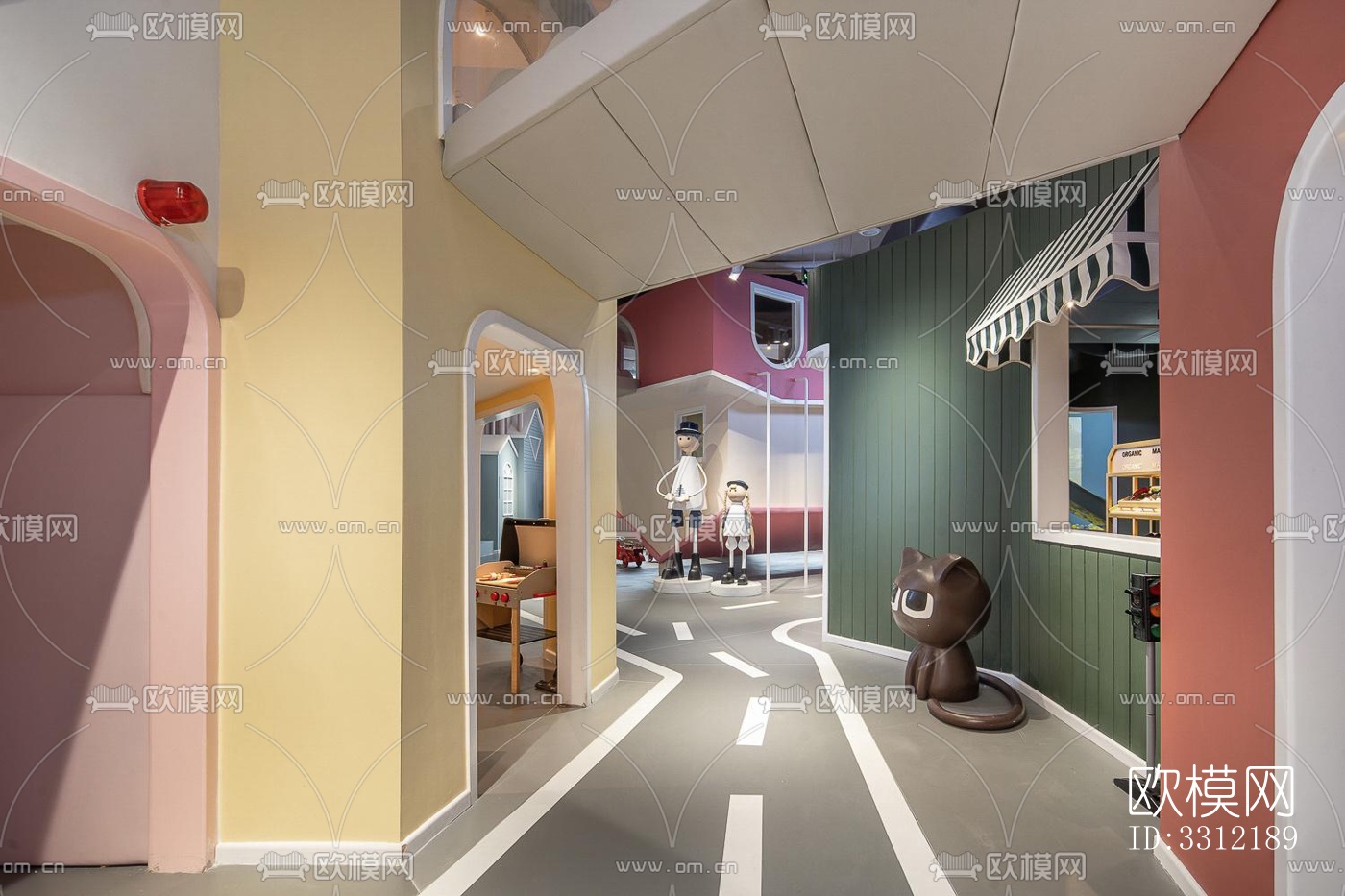 现代幼儿园效果图下载（渲染图11）