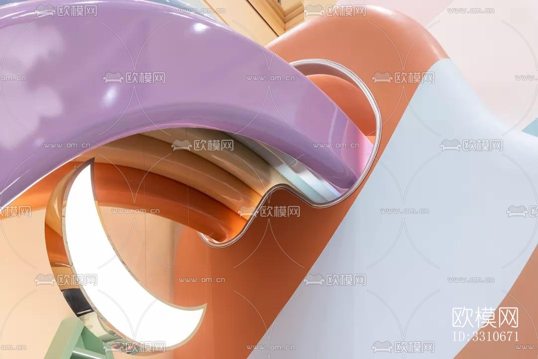 现代儿童游乐效果图下载（渲染图7）