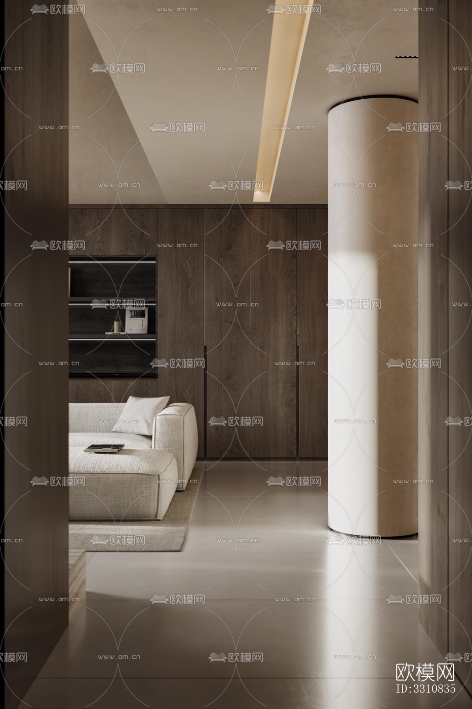 现代客餐厅效果图下载（渲染图13）