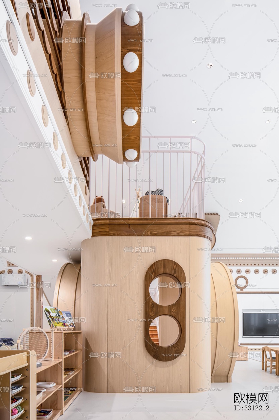 现代幼儿园效果图下载（渲染图7）