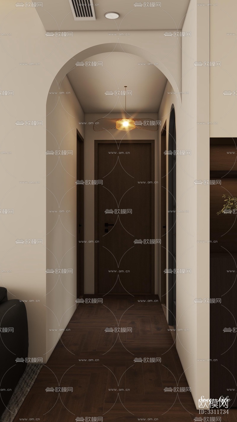 现代客餐厅效果图下载（渲染图9）