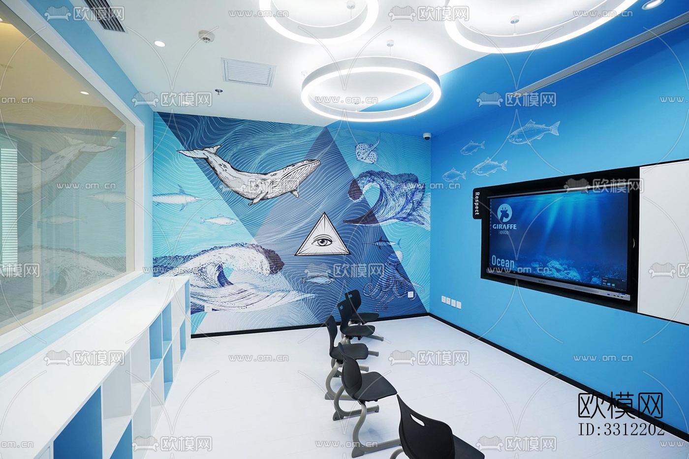 现代幼儿园效果图下载（渲染图2）