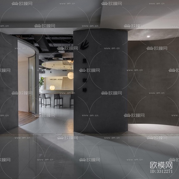 現(xiàn)代咖啡奶茶效果圖下載(渲染圖5)