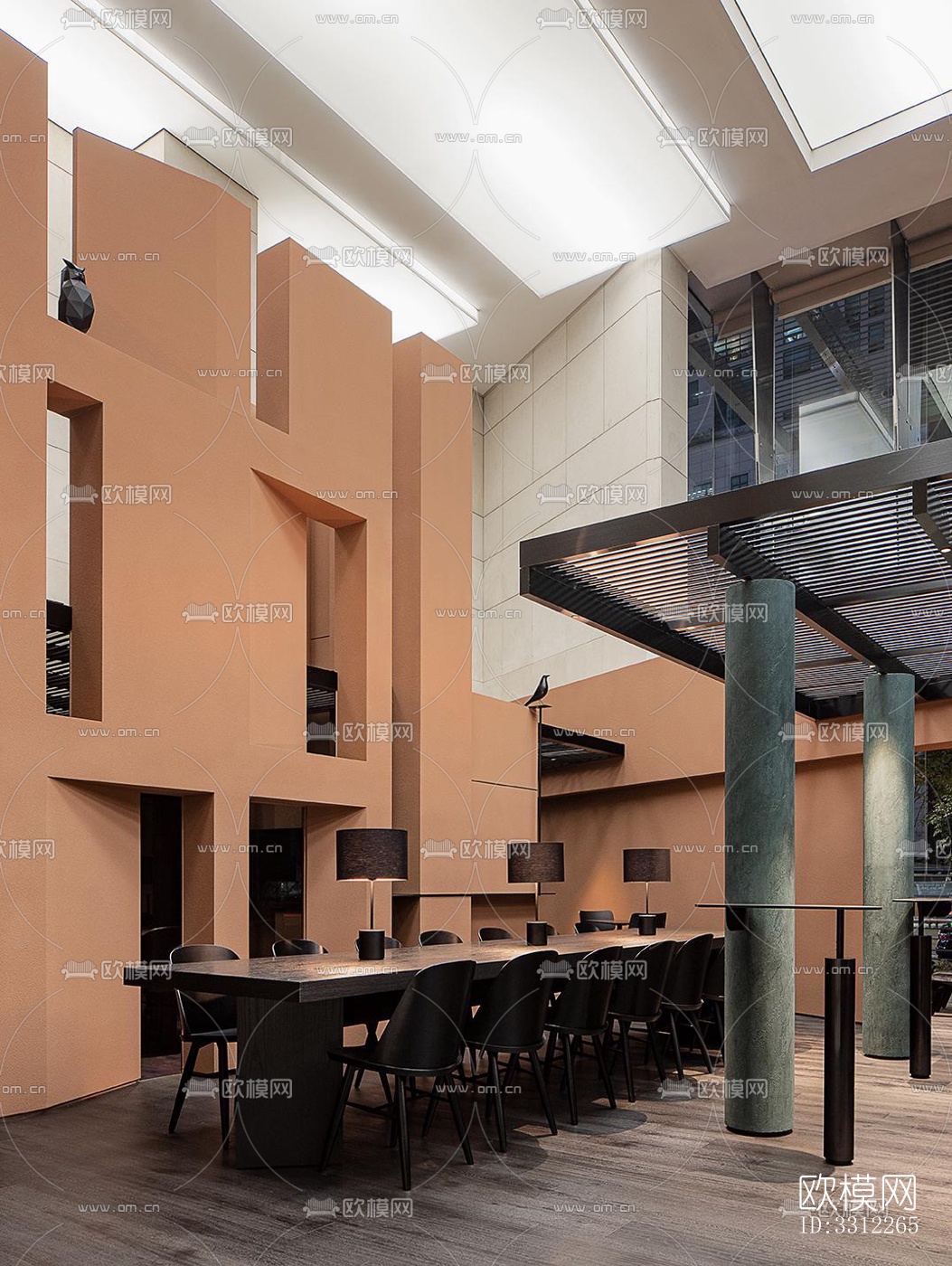 现代咖啡奶茶效果图下载（渲染图8）