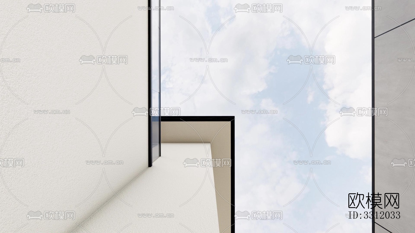 现代阳台花园效果图下载（渲染图3）