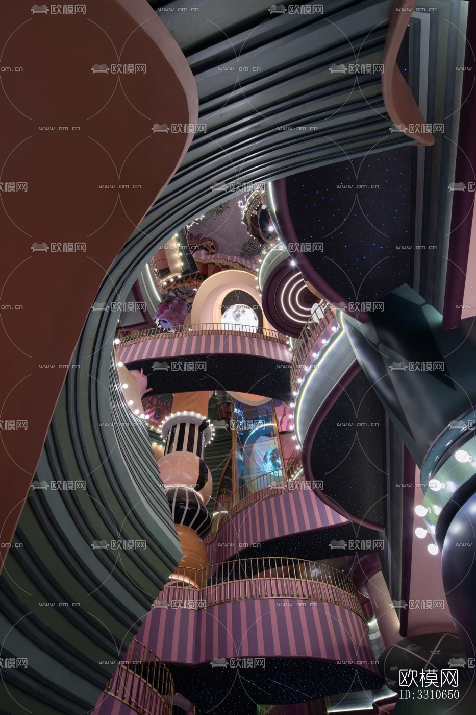 现代儿童游乐效果图下载（渲染图14）