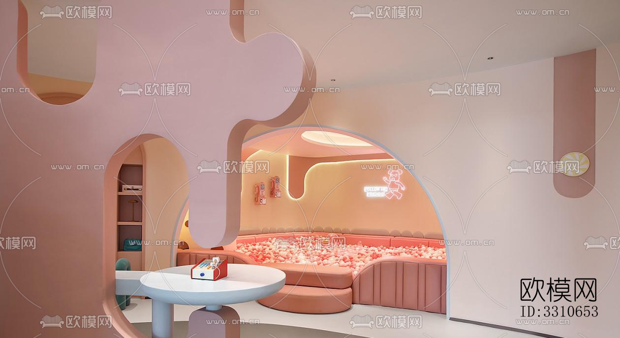 现代儿童游乐效果图下载（渲染图19）