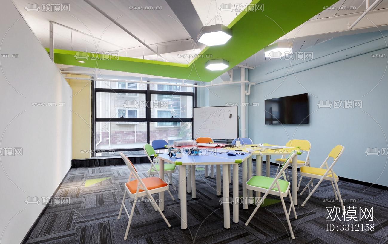 现代学校效果图下载（渲染图4）