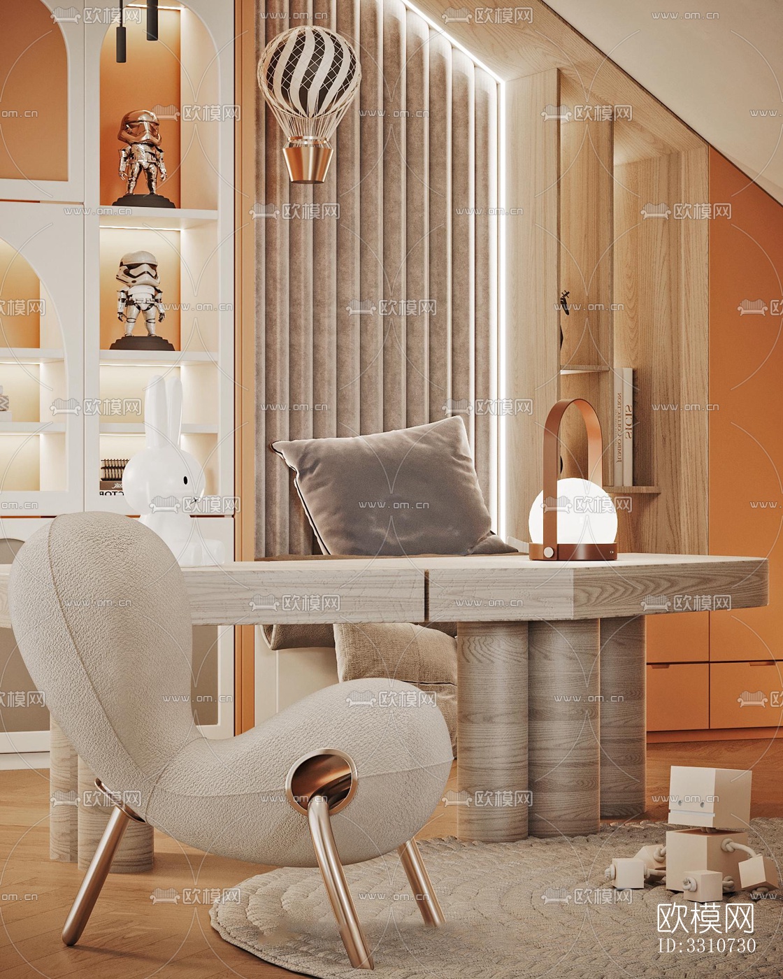 侘寂别墅效果图下载（渲染图16）