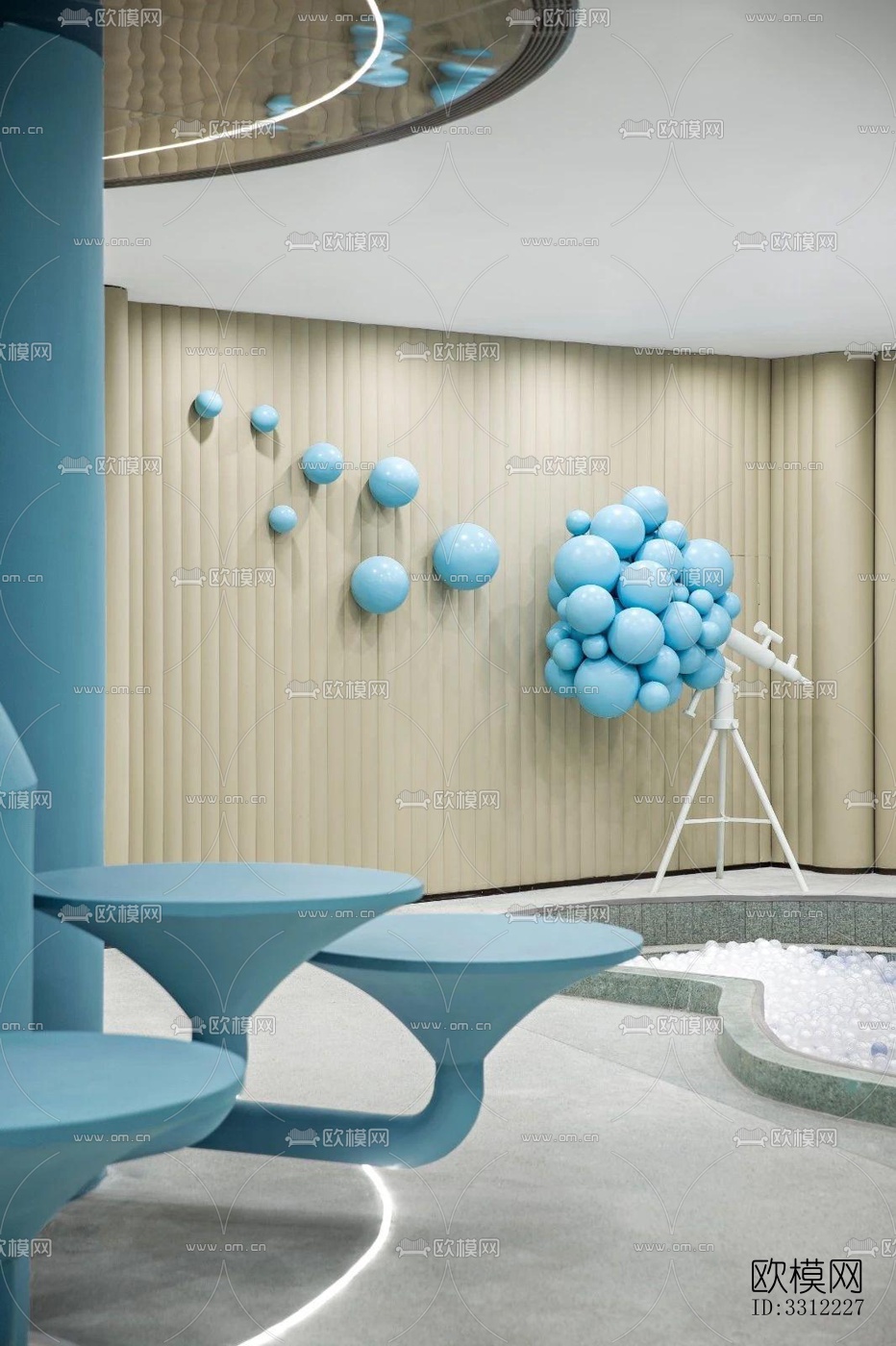 现代幼儿园效果图下载（渲染图14）