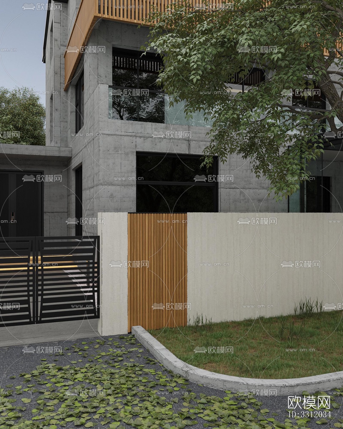 现代阳台花园效果图下载（渲染图1）