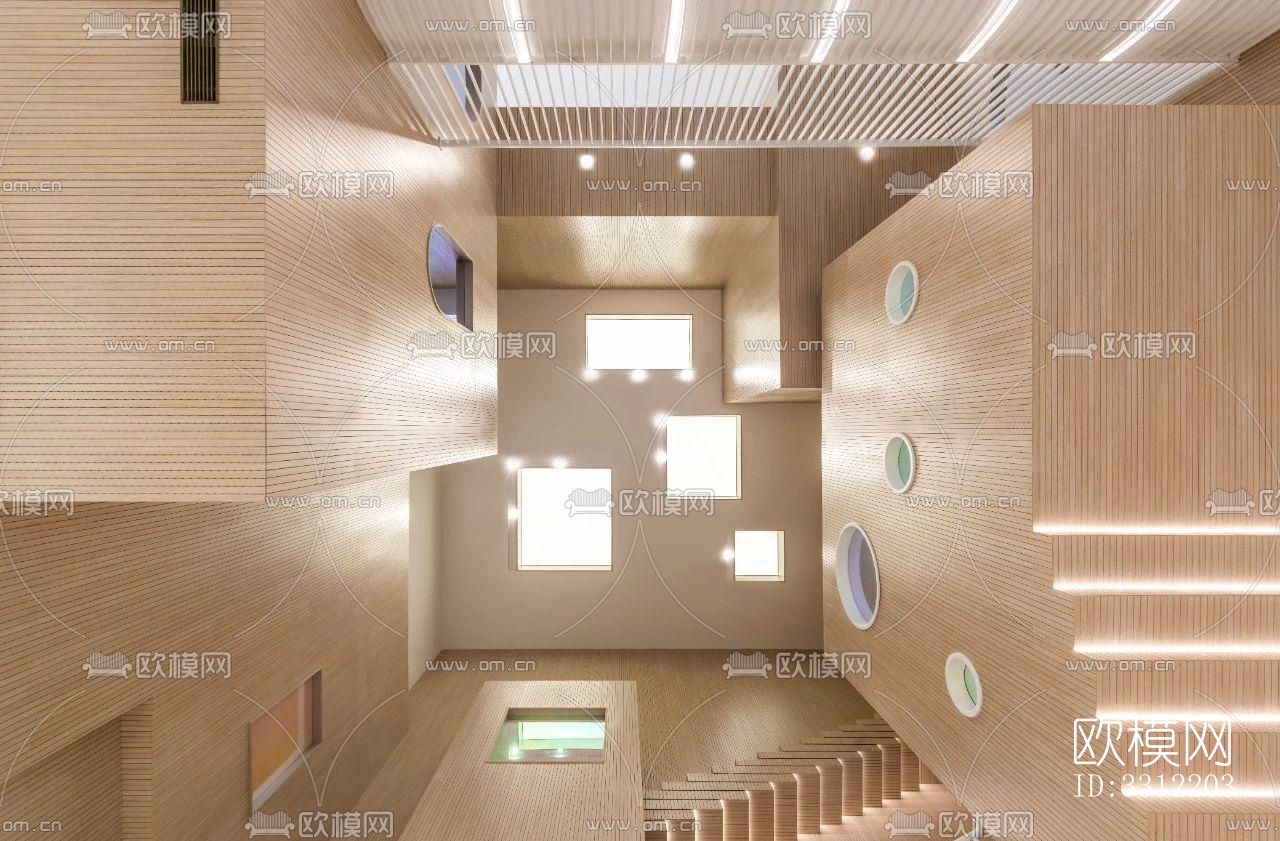 现代幼儿园效果图下载（渲染图16）