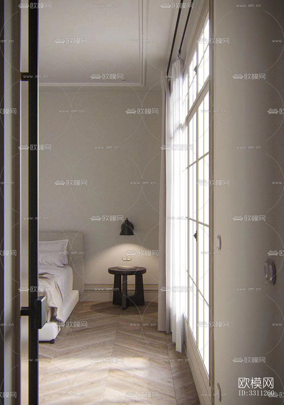 现代客餐厅效果图下载（渲染图6）