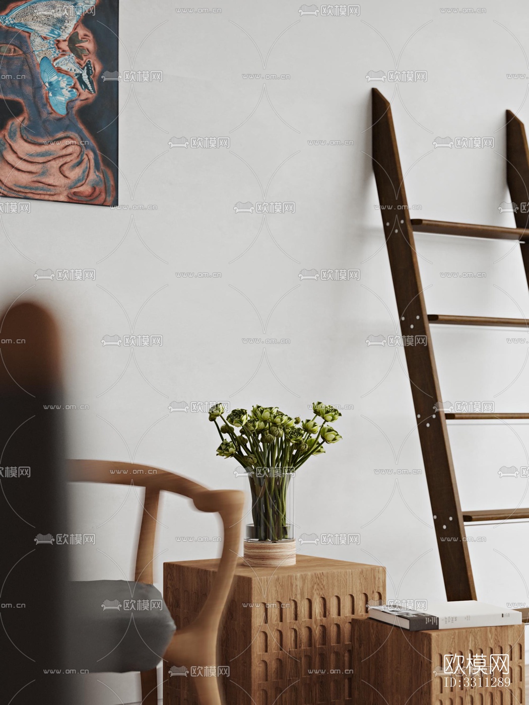 现代客餐厅效果图下载（渲染图7）